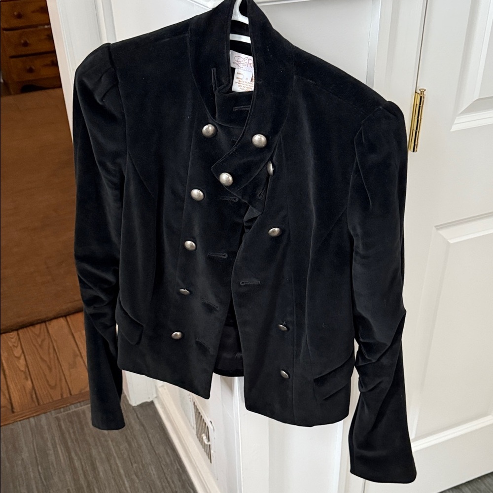 Y2K LA Rocks velvet jacket